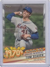2020 Tom Seaver Topps Decades Best CELEBRATION GOLD SP /100 - TSC NY Mets