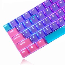 Violet Backlit PBT Keycaps Set For 60 Percent 87/104 Mechanical MX Keyboard