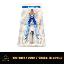 Vintage 2001 Staedtler GEO Student Compass 956 BL Technical Drawing Math Art NEW