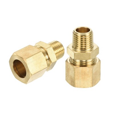 10 Stück Messing Fitting für Rohr 1/2\'' OD x 1/4\'' NPT Stecker