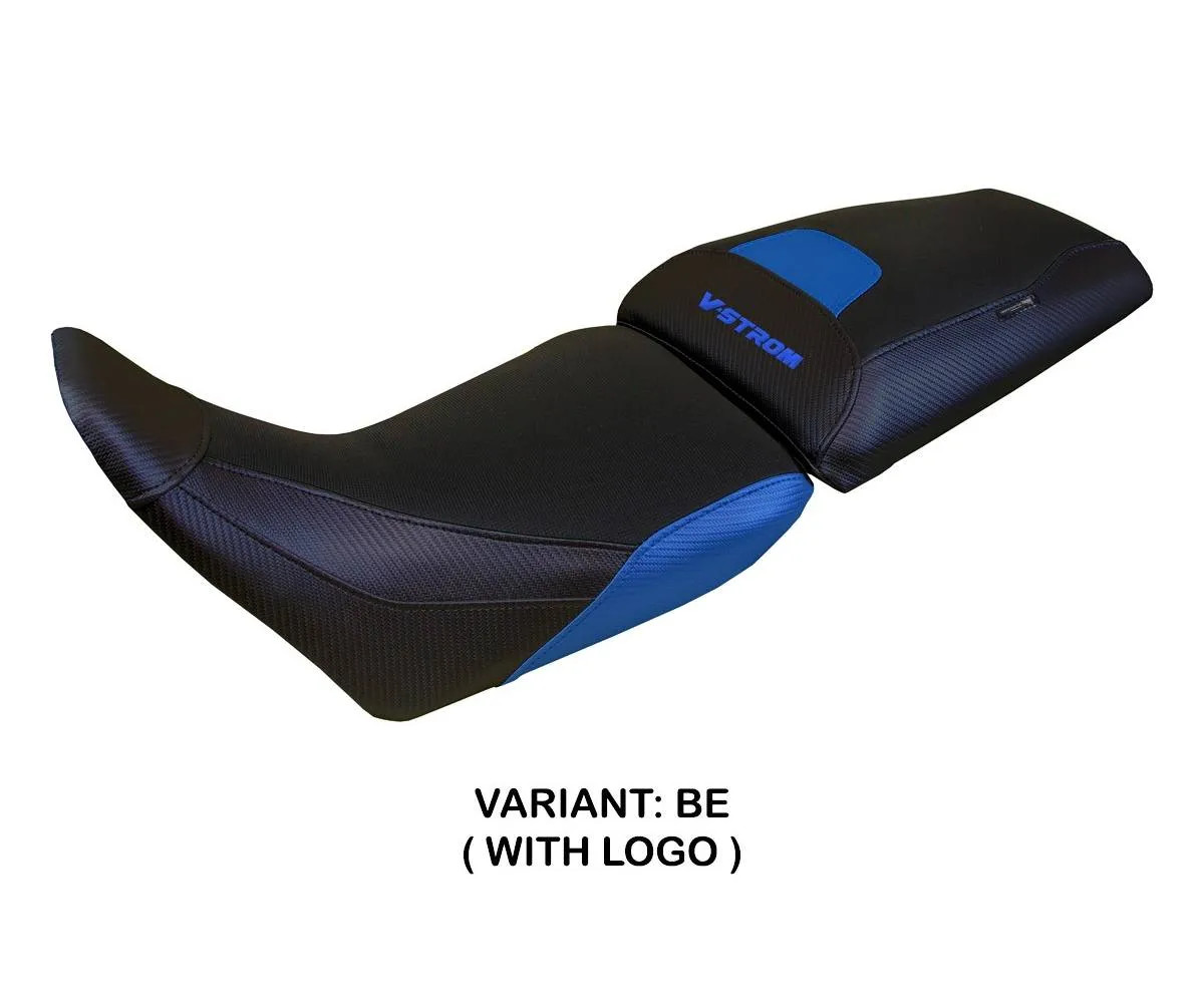 Seat cover Surat Blue BE + logo Tpz compatible SUZUKI V-STROM 1050 2020 2026