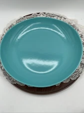Vintage Salem North Star Biscayne 10" Turquoise Vegetable Bowl