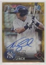 2016 Bowman Draft Chrome Pick Gold Wave Refractor 49/50 Tim Lynch Auto no9