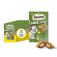 Temptations MixUps Crunchy and Soft Cat Treats Catnip Fever 3 oz 12pk