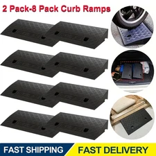 Curb Ramp Portable Lightweight Heavy Duty Plastic Threshold Ramp for Driveway US