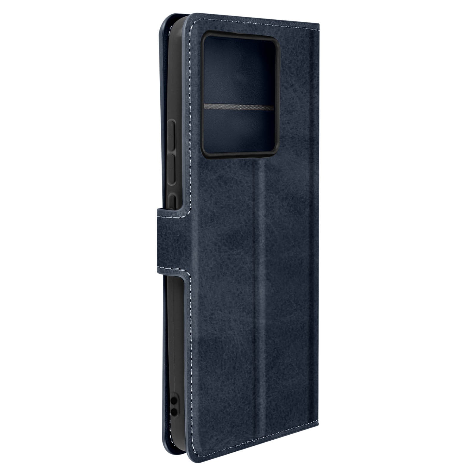 Coque Xiaomi 13T Pro vintage marine en similicuir premium avec fente pour carte