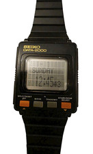 Orologio Uomo Computer Vintage SEIKO DATA-2000 LCD Display 1983