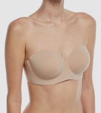 Fashion Forms Women's Beige Voluptuous Plunge Backless Strapless Bra Size C