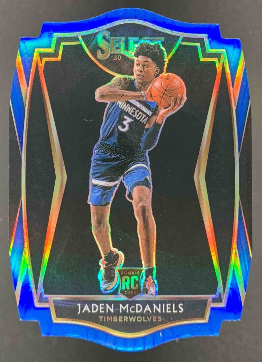 Jaden McDaniels 2020-21 Panini Select RC Premier Level #197 Timberwolves /249