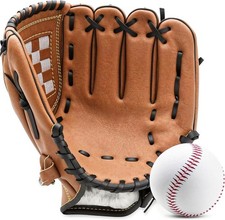 Brand new ball glove with ball, softball, right-handed pitcher, lightght