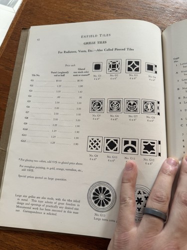 Vintage Antique Enfield Pottery & Tile Works Price List Catalog 1928 Pewabic PA - Picture 15 of 18