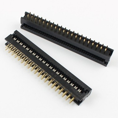2pcs 2.54mm pitch 2x20 pin 40 pin male header FD IDC cable transition connector