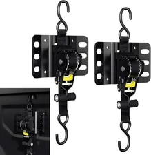 2PCS 10FT Retractable Truck Bed Ratchet Straps for 2015-2025 Ford F150, F250, F3