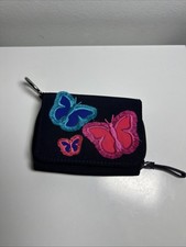 Vera Bradley Wallet with Butterflies and Polka Dots 5  X 4  