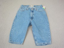 Vintage Faded Glory Shorts Jeans Womens 6 Blue Denim To The Knee Bermuda Jorts