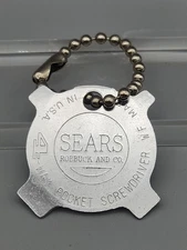 🇺🇸 Vintage Sears Roebuck/Craftsman WF 4-Way Pocket Screwdriver Keychain 