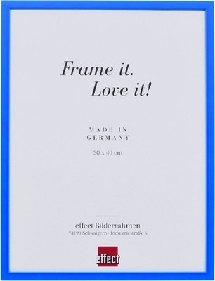 Effect Bilderrahmen Profil 2500 Holz Neon Blau 9x13 cm Klarglas