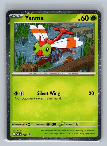 Yanma SVPEN 185 Scarlet & Violet Pokémon TCG Black Star Promo Cosmos Holo 2025