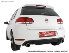 Remus Duplex Race-Komplettanlage VW Golf 6 GTI je 102mm Black gerollt