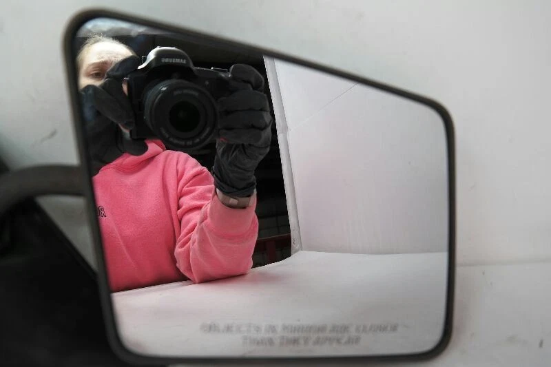 Espelho retrovisor lateral direito passageiro manual 83-94 BLAZER S10 JIMMY S15 - Imagem 2 de 4