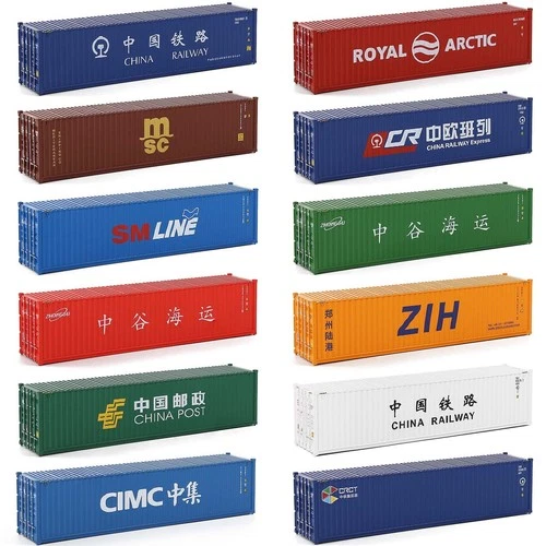 Evemodel HO Scale 1:87 40ft Shipping Container 40' Hi-cubes Cargo Box