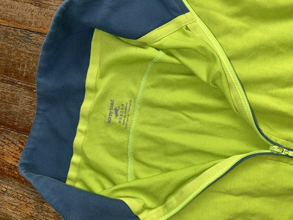 Top Atlético Horny Toad Mujer 1/4 Cremallera Manga Larga M Verde Cuello Simulado Foto 4 de 4