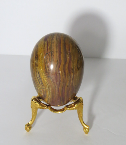 6 oeufs de Pâques décoratifs en marbre poli pierre albâtre 2,5" - Photo 3/7