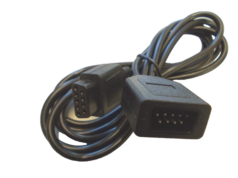 2 PCS JOYSTICK 6FT EXTENSION LEAD FOR ATARI 2600 C64 SEGA BRAND NEW - Image 2 of 4