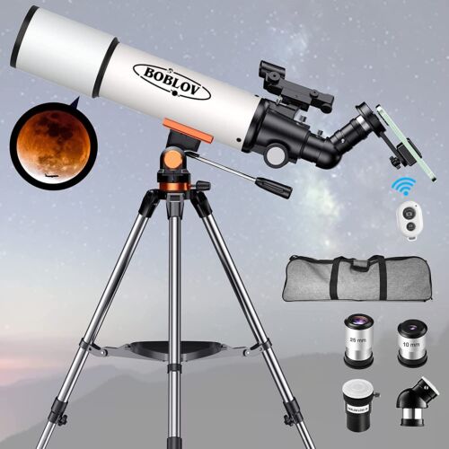 BOBLOV Telescopes for Adult Kids, Astronomical Refractor Stainless Steel Tripod - Picture 8 of 8