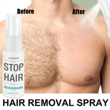Permanent Hair Removal Spray Serum Painless Stop Hair Growth Inhibitor Remover