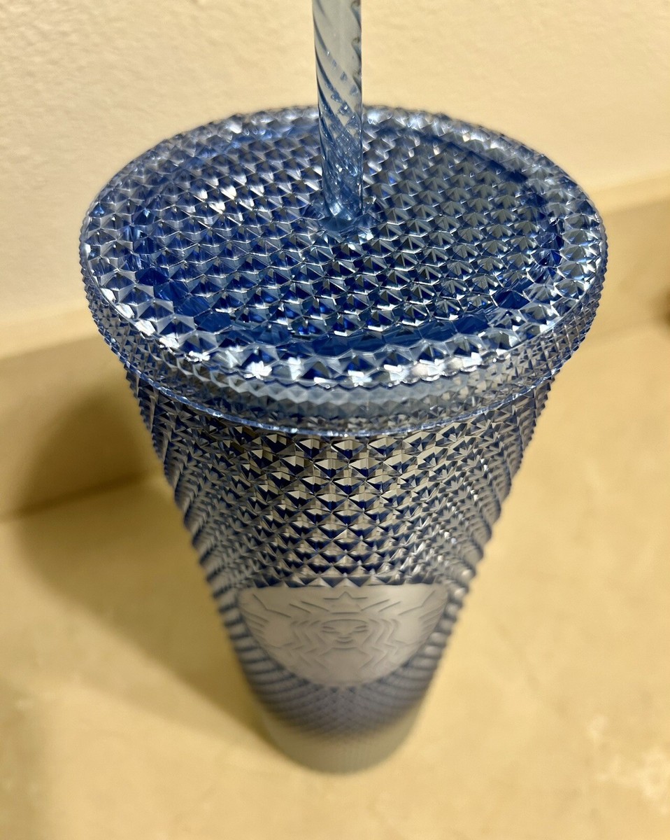 Starbucks 24oz Holiday 2023 ICICLE Blue Silver Ombre