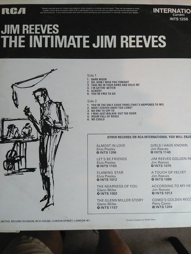 Jim Reeves – The Intimate Jim Reeves - Vinyl, LP - Picture 4 of 6