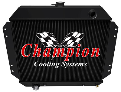 DR Champion 3 Row Black Finish Radiator for 1966 - 1976 Ford F-100 V8 Engine
