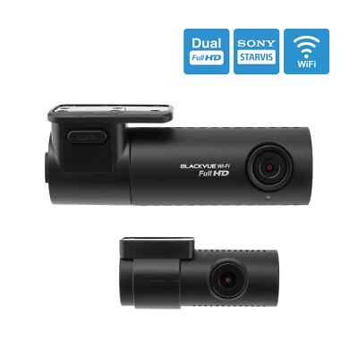 BlackVue DR590X-2CH Plus Dual Lens Full HD Wi-Fi DashCam 1080P 32GB Parking Mode