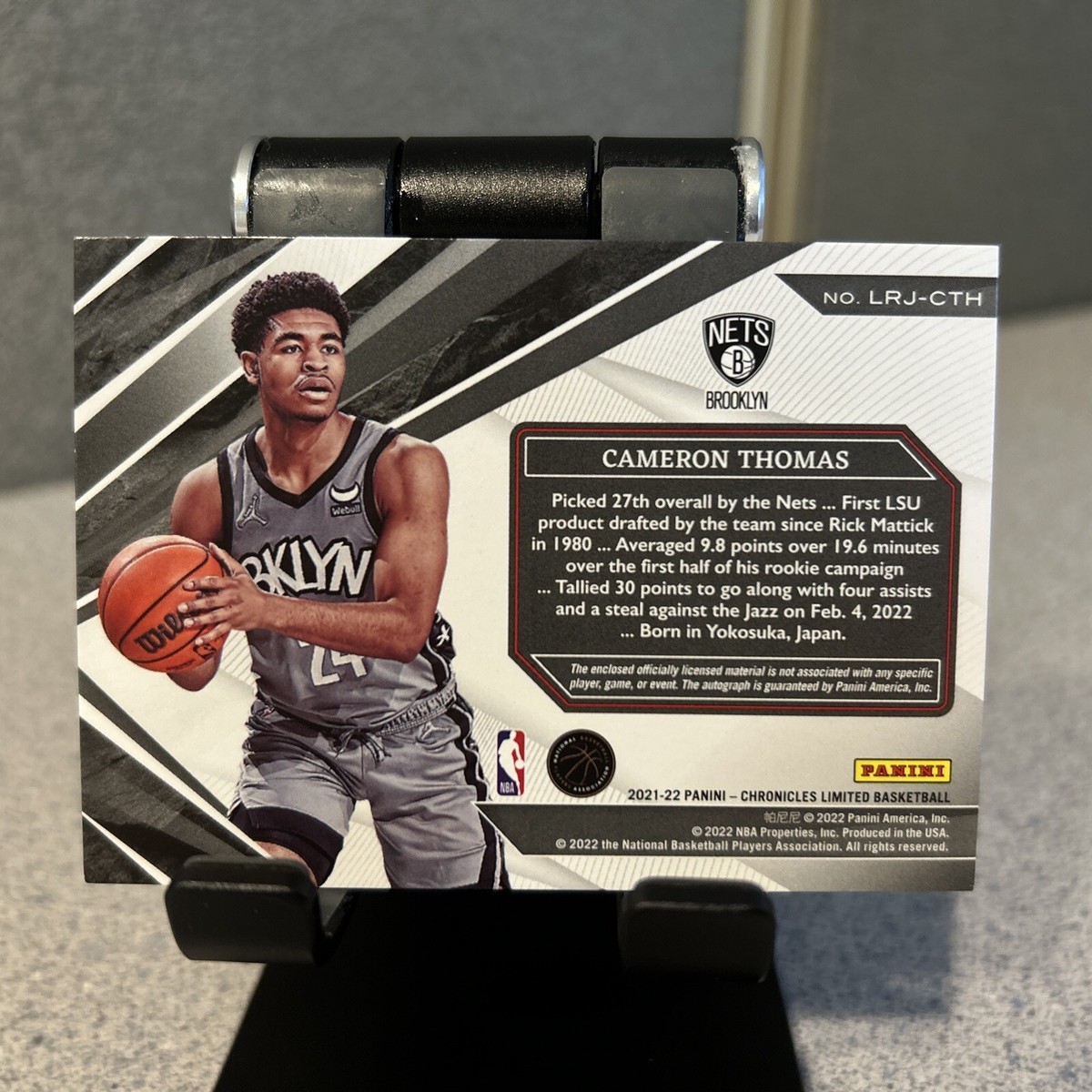 2021-22 PANINI CHRONICLES LIMITED CAMERON CAM THOMAS AUTO PATCH