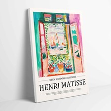 Henri Matisse Open Window Collioure Stretched Canvas or Unframed Poster Wall Art