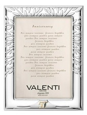 CORNICE PORTAFOTO IN ARGENTO  PORTA FOTO VALENTI 50° ANNIVERSARIO B1465/50 18X24