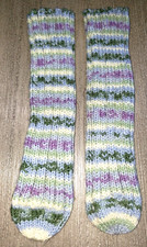 womens gray black LEG WARMERS SLIPPER SOX KNIT one size fits most