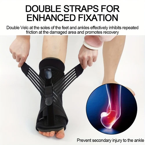 Plantar Fasciitis Night Splint Adjustable Straps Relief Night Splint - Picture 3 of 13