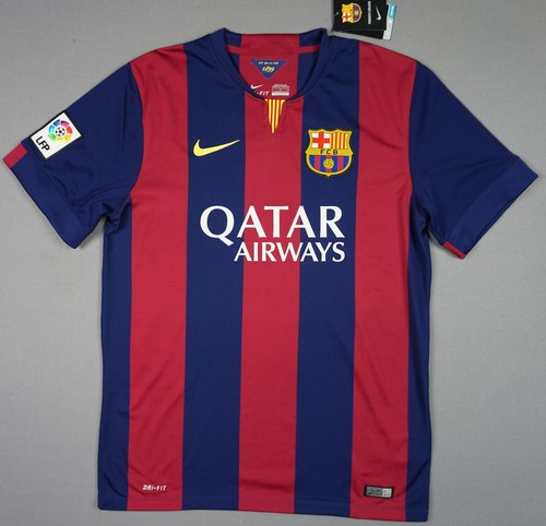 FC Barcelona 2014-2015 Jersey Andres Iniesta Size L Large Shirt NEW 610594-423 - Picture 4 of 15