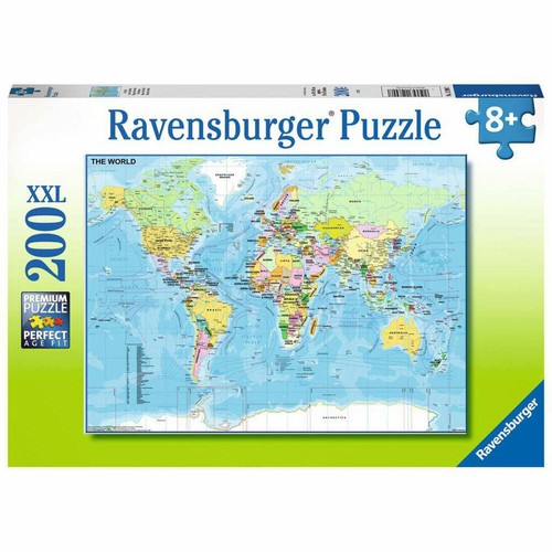 Ravensburger Kinderpuzzle Die Welt, Puzzle mit XXL-Teilen, 200 XXL Teile, 12890 - 第 1/2 張圖片