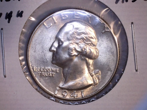 1941 US Washington Quarter,  Uncirculated, .18085 Oz Slv (US-7122)