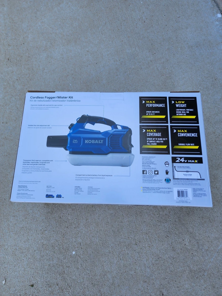 Kobalt Plastic 24volt Battery Operated Handheld Fogger