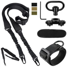 2 Point QD Swivel Rifle Gun Sling Strap / MLOK Swivel / D Ring Loop for Hunting