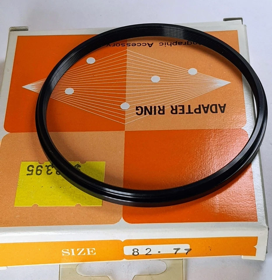 82-77mm Step-Down Lens Filter Converting Adapter Ring 82mm-77mm Metal E82-E77 - Image 4 of 4