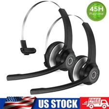 Mpow Trucker Bluetooth Headset & Mic Noise Cancelling Wireless On-Ear Headphone