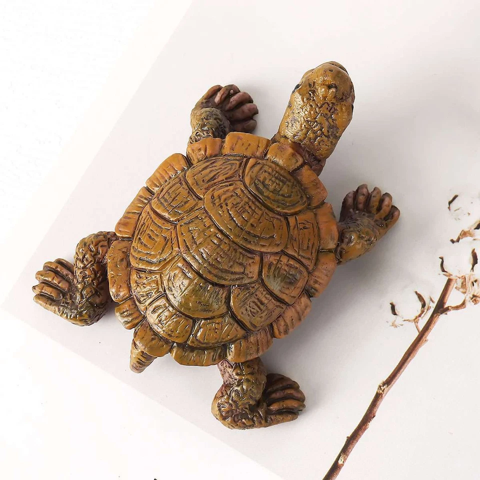 Garden Resin Turtle Statue Outdoor Sculpture Ornament Home Lawn Patio Yard Decor - Image 3 of 4