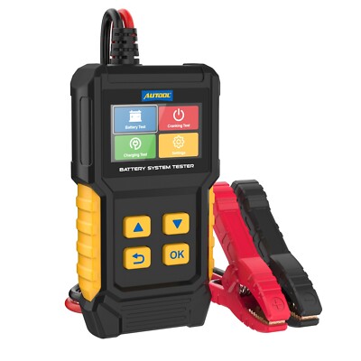 12V 24V Car Battery Tester Electric Cranking Charging Tester 2.4'' Color Display
