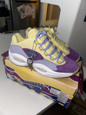 Size Reebok Question Low x BBC Ice Cream Yellow Lilac