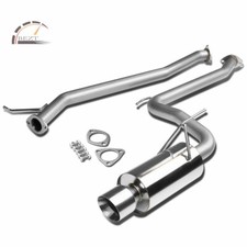 Stainless Catback Exhaust System Kit For 03-06 Honda Accord L4 4 Rolled Muffler